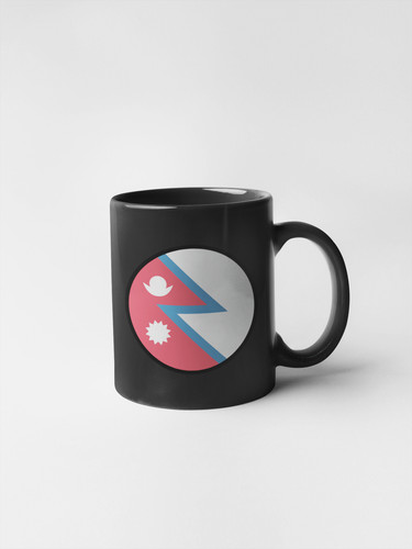 Nepal Flag Circle Sticker Decal