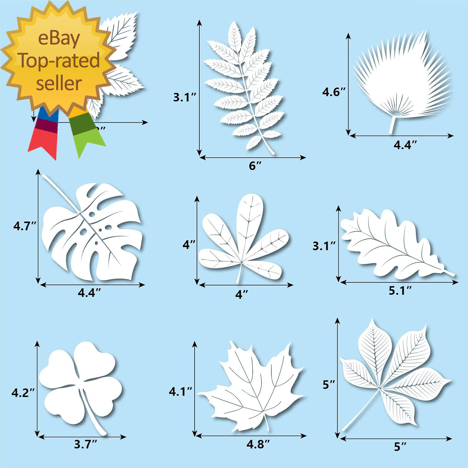 Window Decals for Bird Strikes 52 Pieces Large Leaf Shape anti Collision Sticker