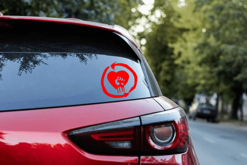 Rise Against Car Decal Vinyl Band Logo Glossy Bumper Sticker Punk Rock Hardcore