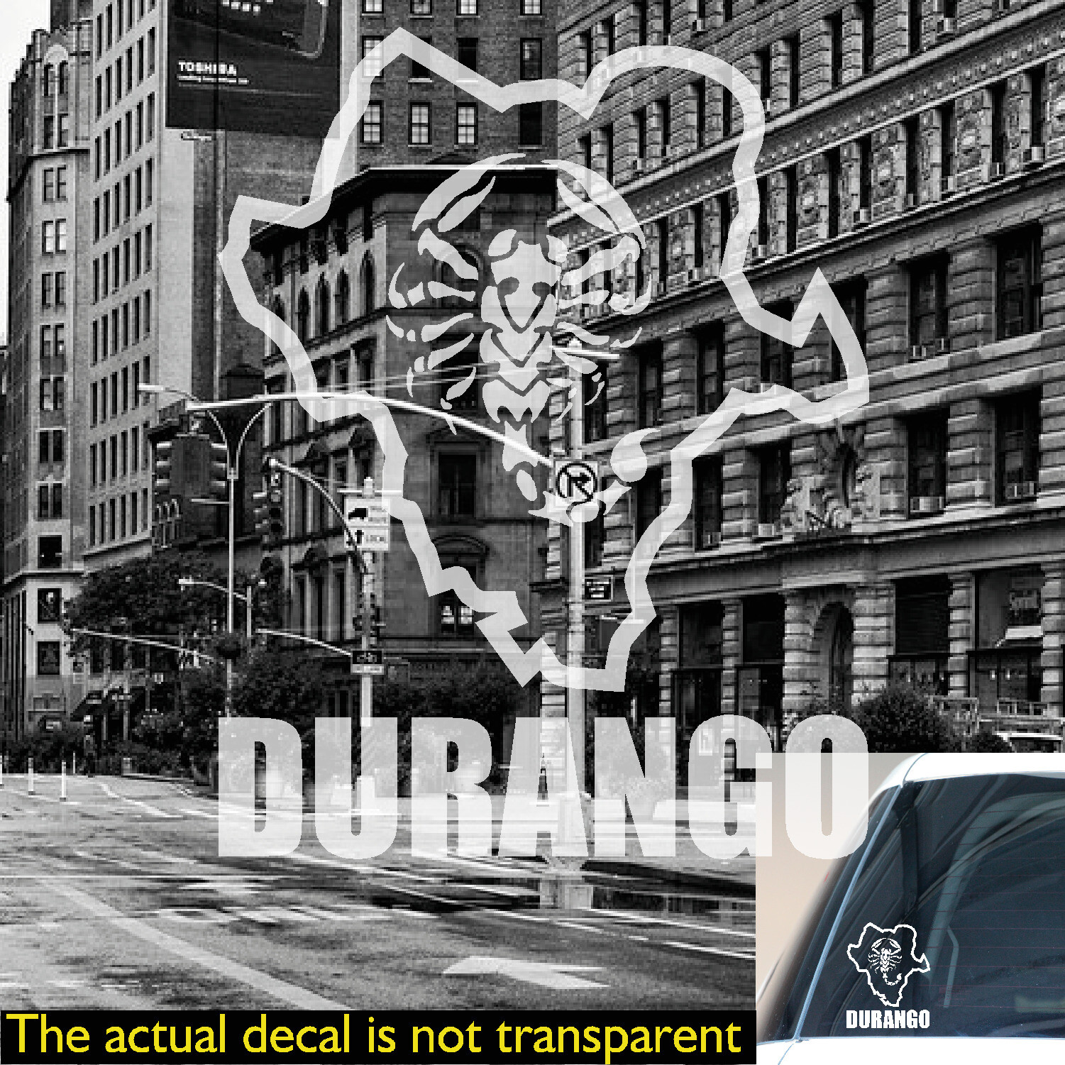 DURANGO DGO MEX MEXICO ESTADO STATE DECAL SCORPION ESCORPION STICKER CAR TRUCK