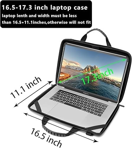 Hard Shell Laptop Bag for 13-14 Inch Laptops with Shoulder Strap – Black