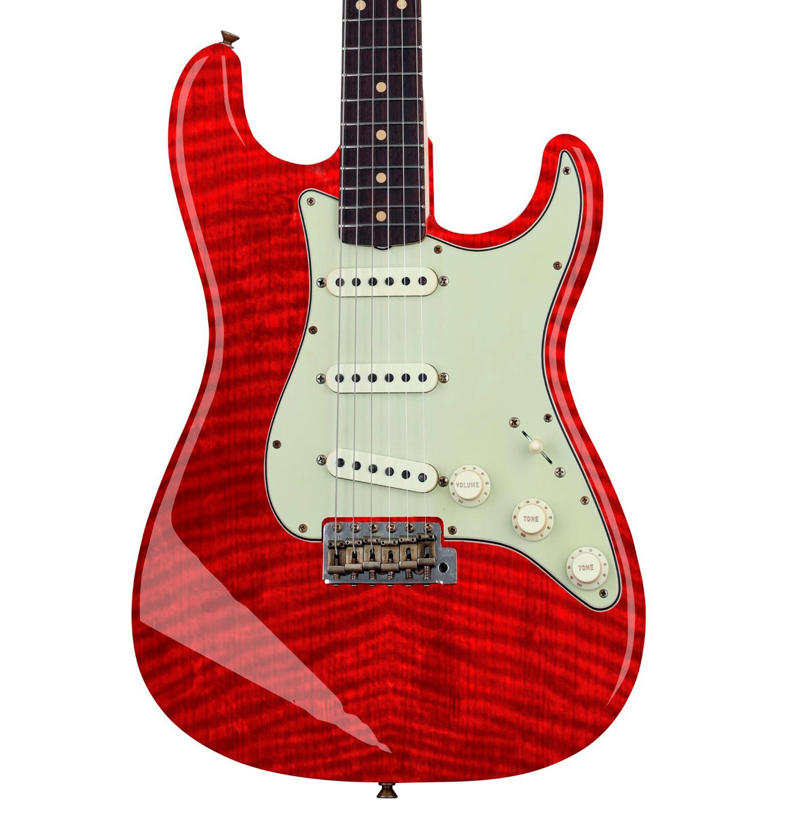 Guitar,Bass,Acoustic Skin Wrap Laminated Vinyl Decal Sticker Blood Flame GS82