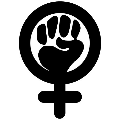 FEMINIST LADY GIRL WOMAN POWER FEMINISM SYMBOL VINYL DECAL STICKER (F-01)