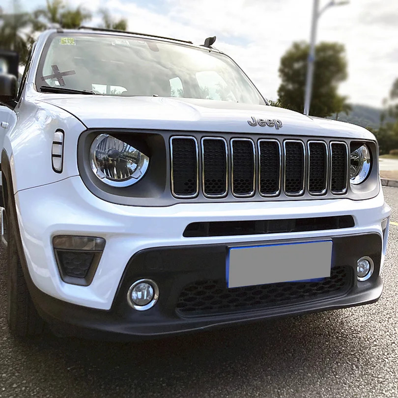 Aftermarket Angry Eyes Headlight & Dark Smoke Tail Light Decal for Jeep Renegade