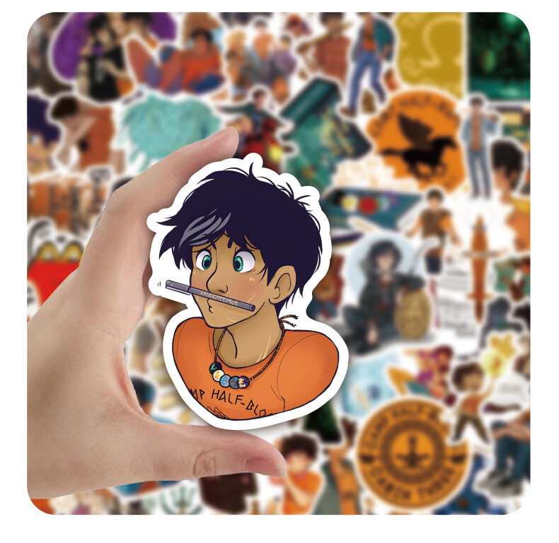 120Pcs Percy Jackson Sticker for Kids Teens Girls Scrapbooking Water Bottles