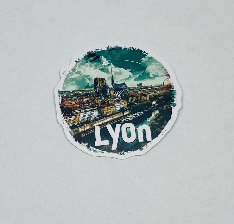 Lyon France Sticker Travel City Tour Art Decal Vinyl Souvenir Tc6