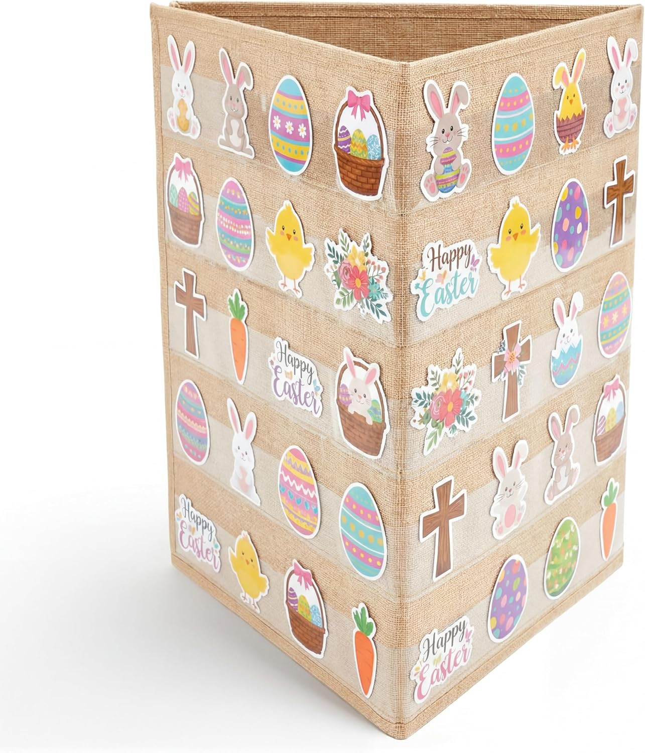 Portable 4" Sticker Display Stand, 5 Layers, No Assembly, 13x17in