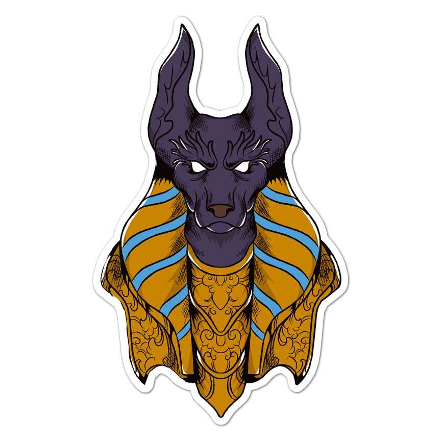 Anubis Egypt Nile, Vinyl Decal Sticker, Indoor Outdoor, 3 Sizes, #8189