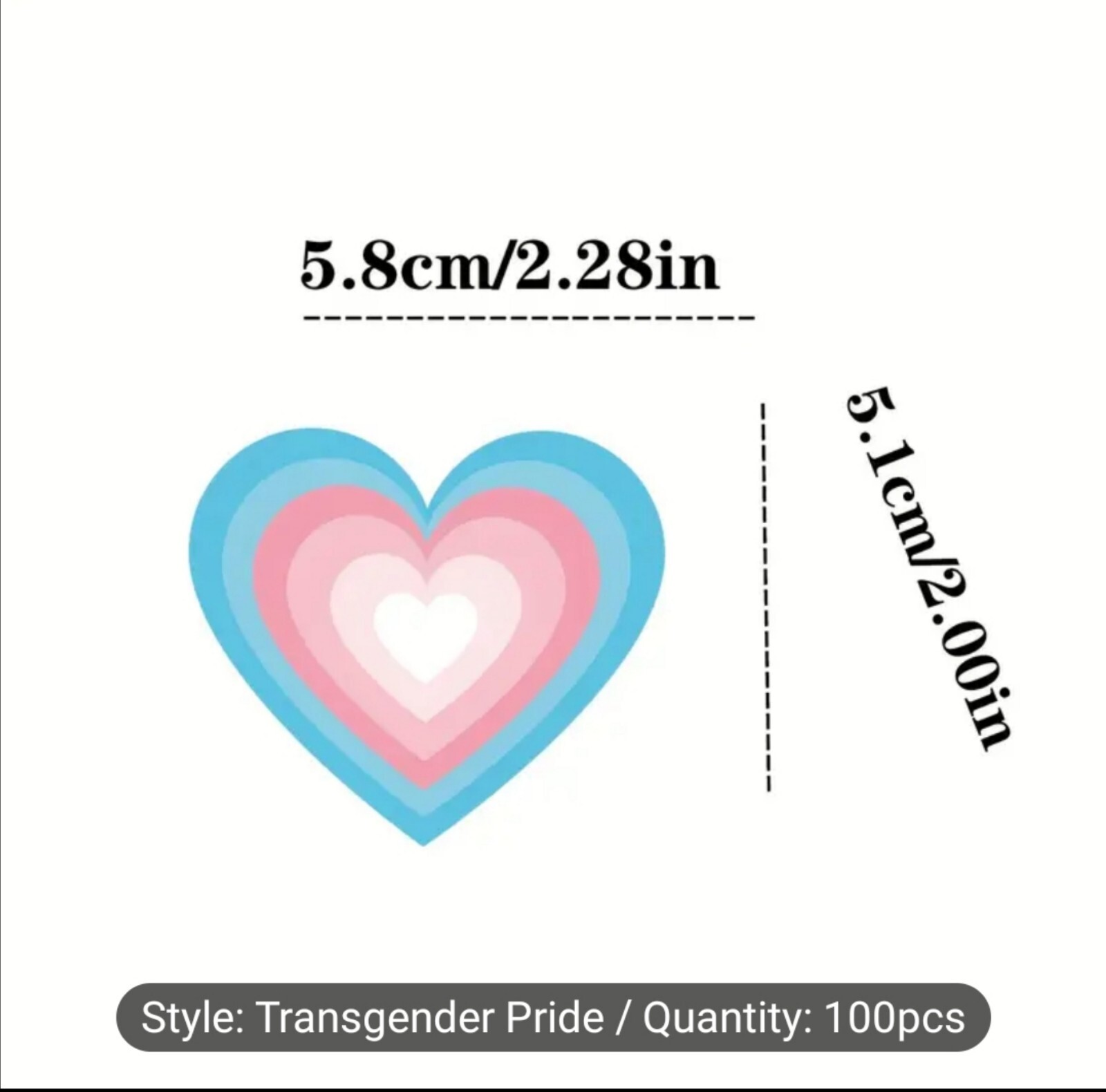 10 PCS Trans Queer Pride Stickers BRAND NEW