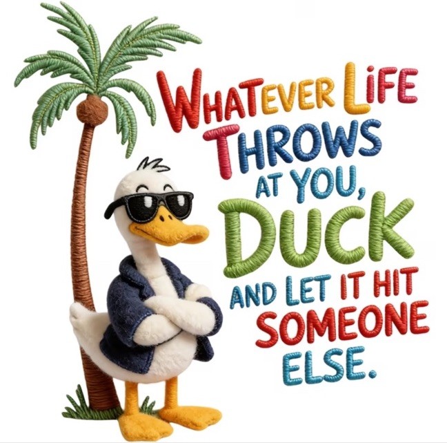 2 Pc Whatever Life Duck Iron On Heat Transfers Vinyl For T Shirts DIY Clothing