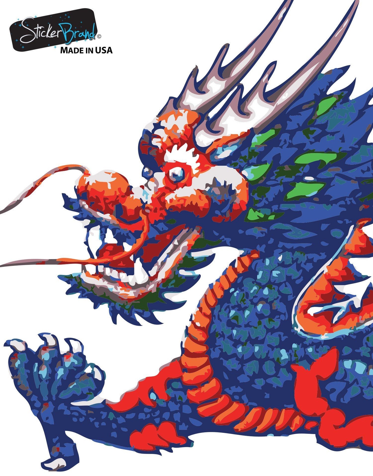 Chinese Dragon Graphic Vinyl Wall Decal Sticker #MMartin147