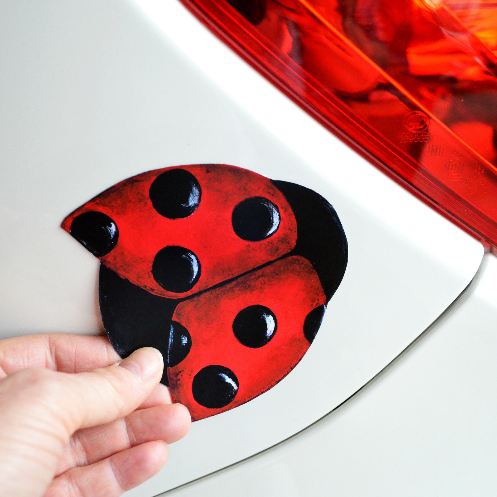Mailbox Magnet (Partial Cover) Set of 4 Ladybugs Summer Car Better than a Decal