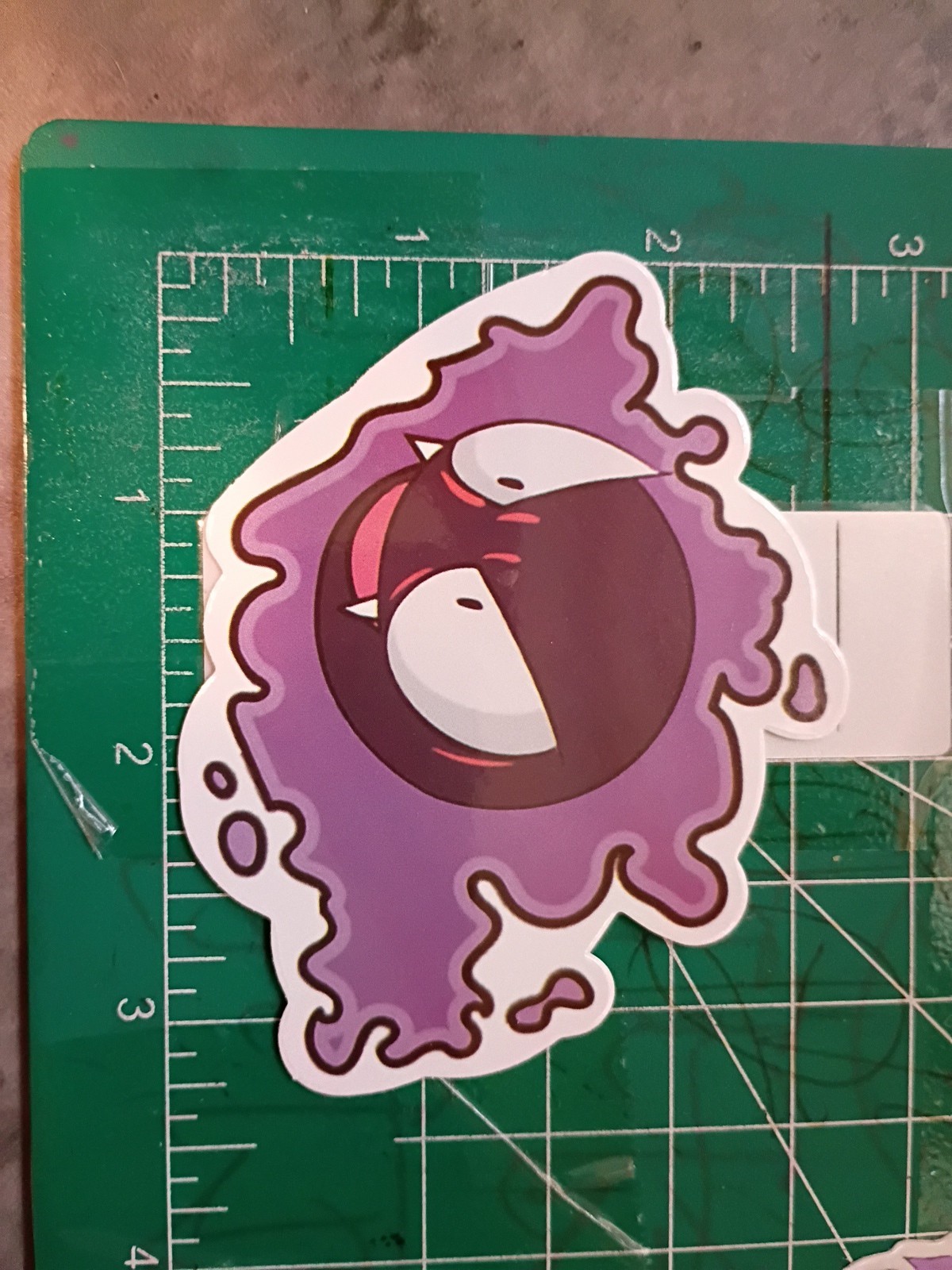 POKEMON STICKER X GHASTLY 3X3 INCHES STICKER X VYNIL DIE CUT STICKER HIGH GLOSS