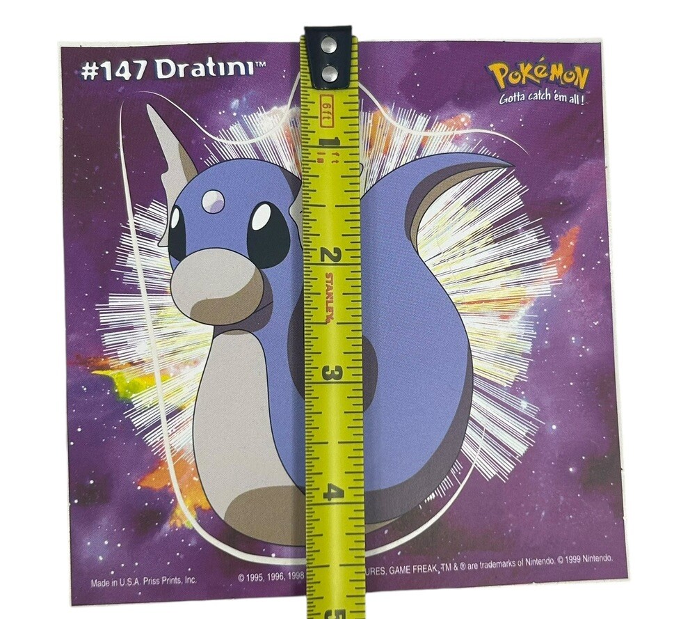 Pokemon Collect ’em Stick-Ups Dratini #147 Large 4” Sticker Priss Prints