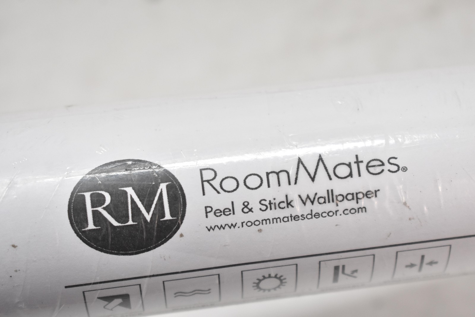 RoomMates Peel & Stick Contact Paper Wallpaper Floral RMWS1256 Purple 20.5x18ft