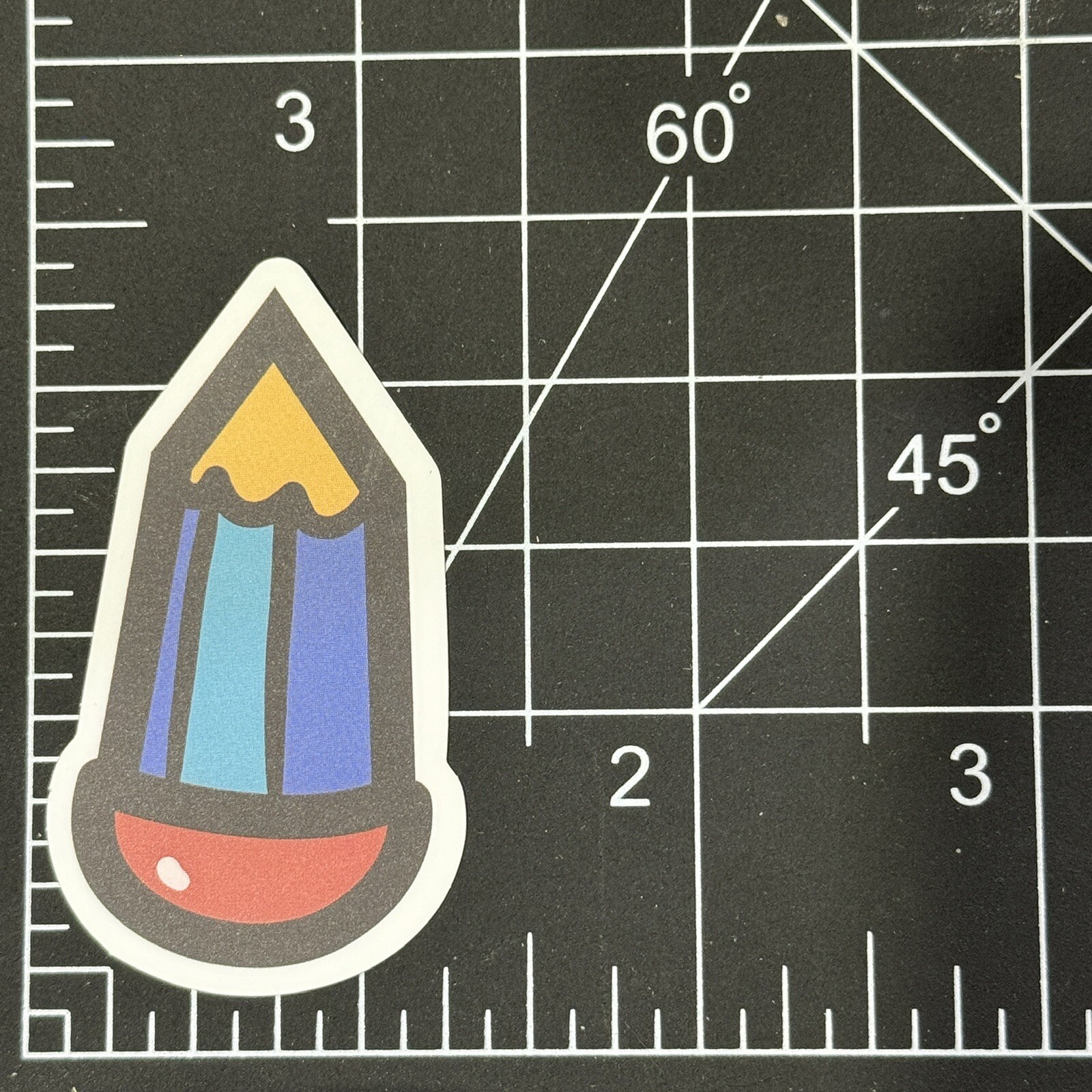 Pencil Teacher Blue Symbol – Vinyl Decal Sticker Bomb Skateboard Hip Cool Wild