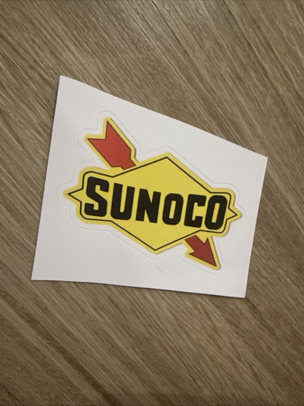 Sunoco gasoline sticker logo skate cell laptop bumper vinyl decal 3inch