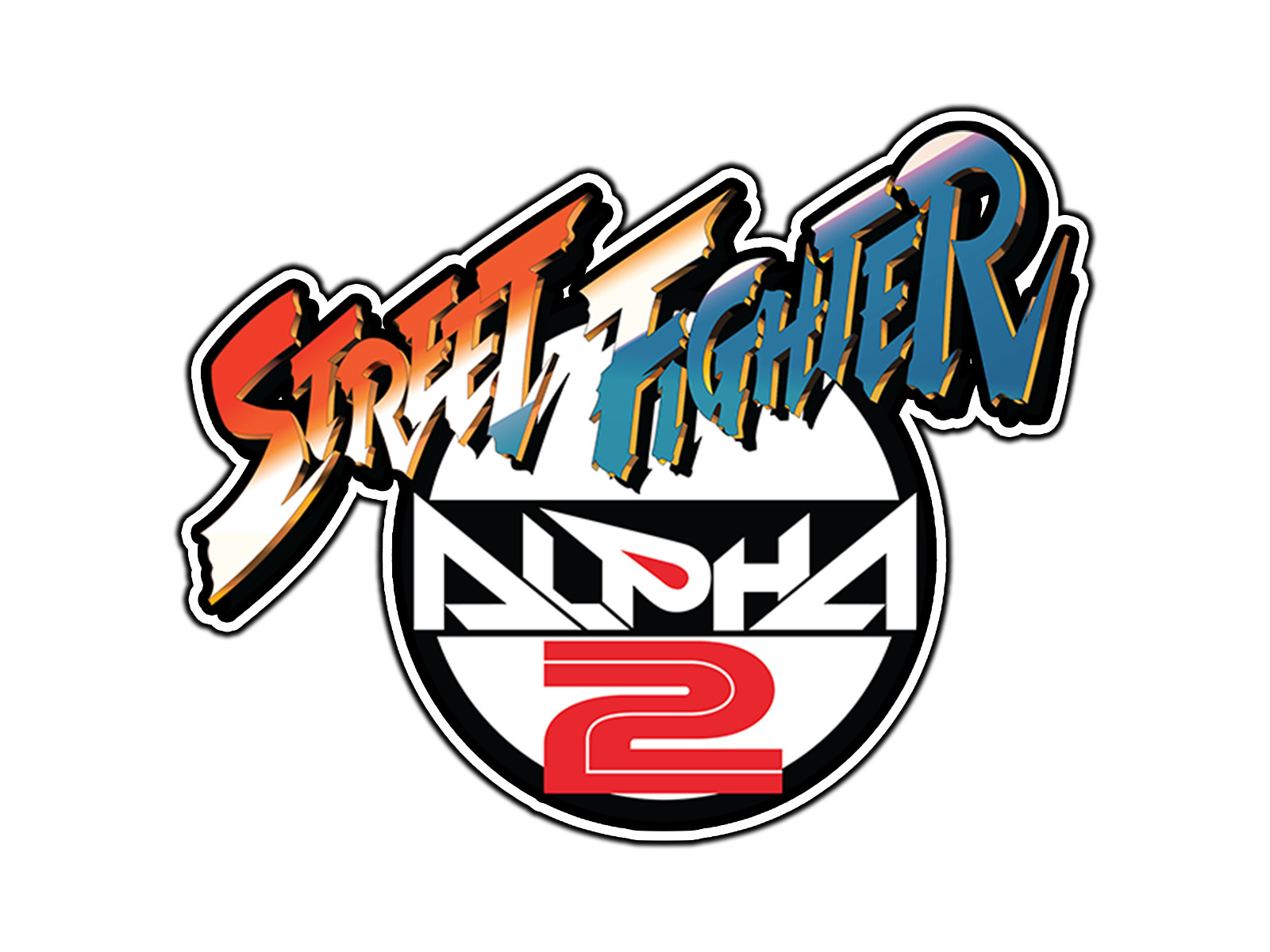 #2887 Street Fighter Alpha 2 Arcade Logo Retro Gaming Sticker Waterproof Vinyl