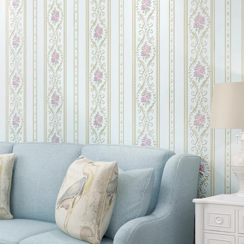 Retro Luxury Wallpaper Deep Embossed Flower Textured Non-woven Wall Decor NEW