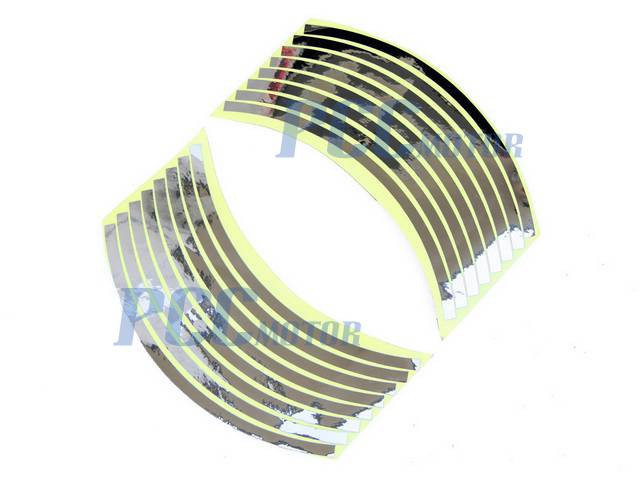 8.5" Car Bike Motorcycle Rim Stripe Wheel Tape Decal Sticker V DE57