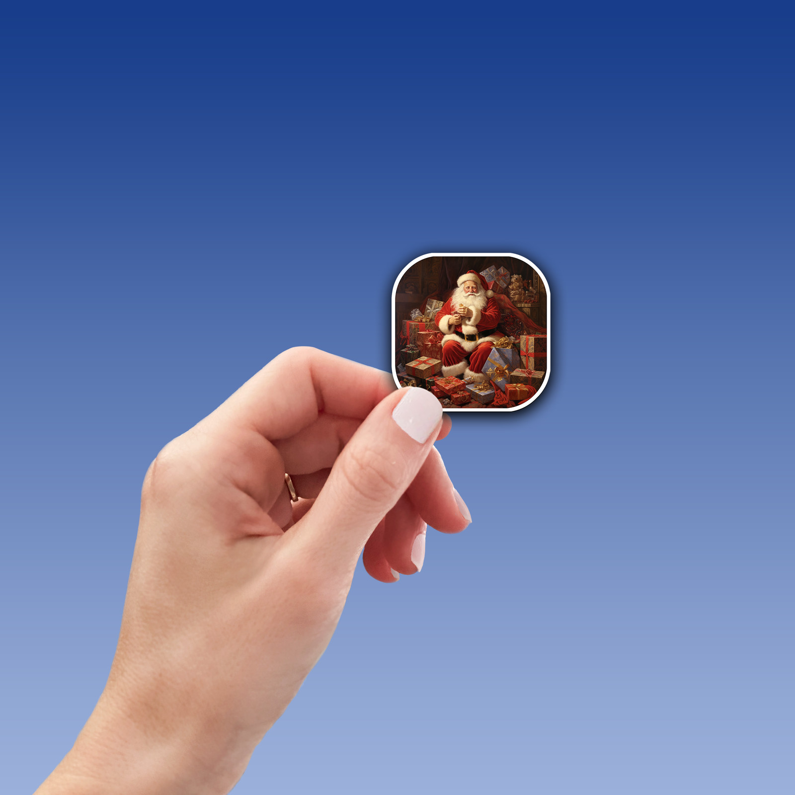 Santa Claus Vinyl Sticker – Bring the Magic of Christmas Anywhere