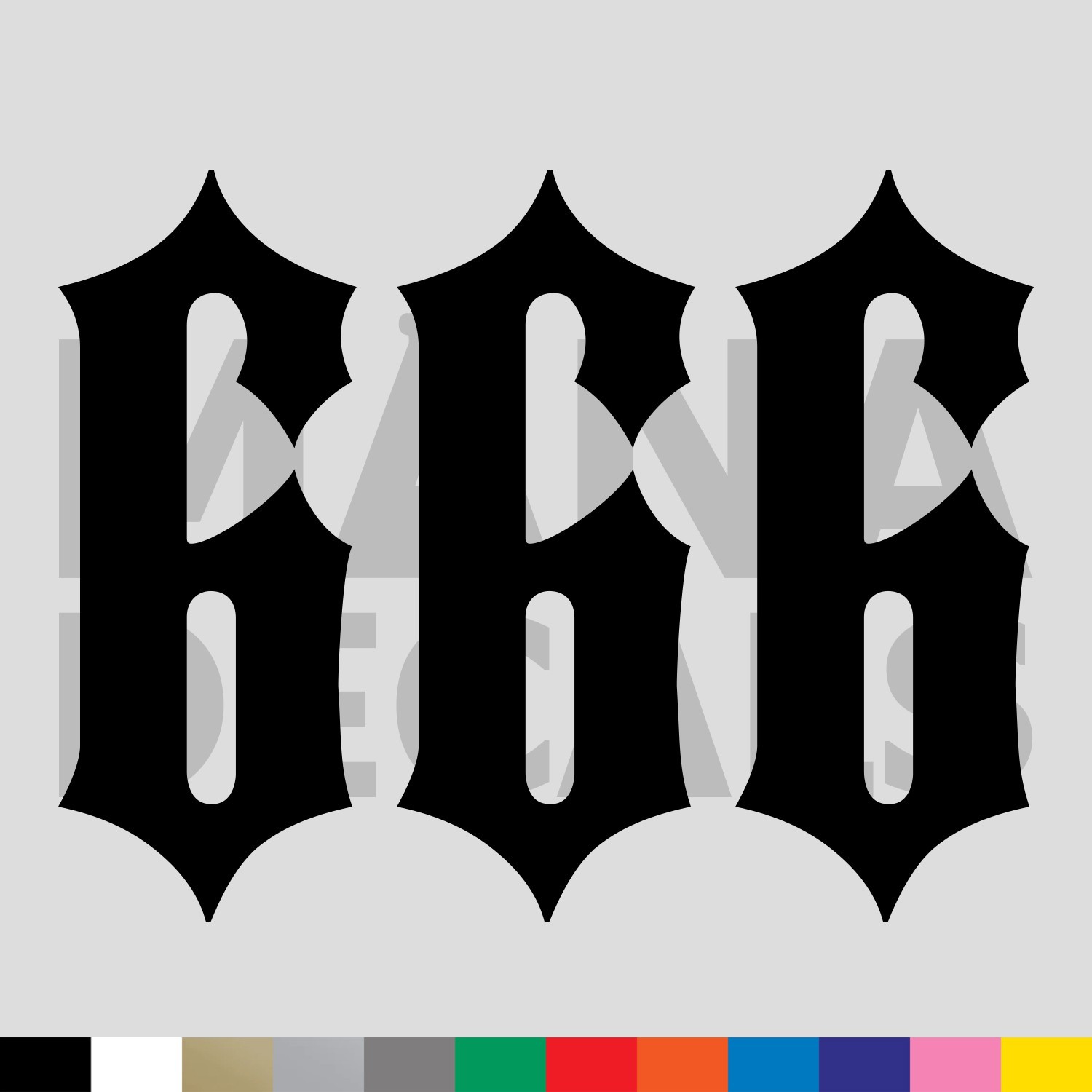 Number 666 Vinyl Die Cut Decal Sticker – Beast Devil Satan Evil Outlaw Biker