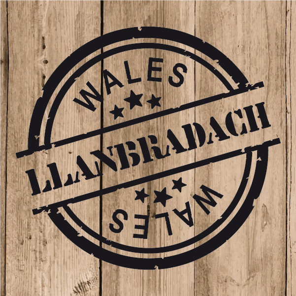 Llanbradach Sticker Vinyl 10 cm / 4" Decal Stamp Llanbradach Wales Car Laptop