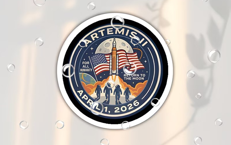 Artemis II Mission 2026 – Return to The Moon Sticker "2pack"