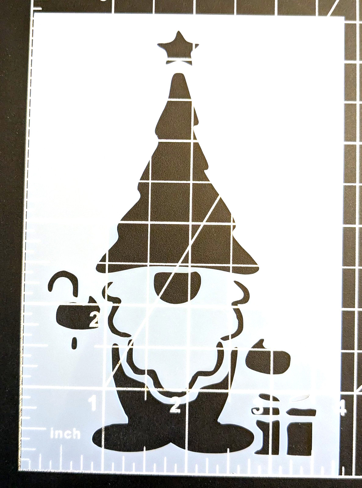 Seasonal Gnomes Set of 4 Reusable Stencils Greeting Cards, Planter 3.5" x 5" ea