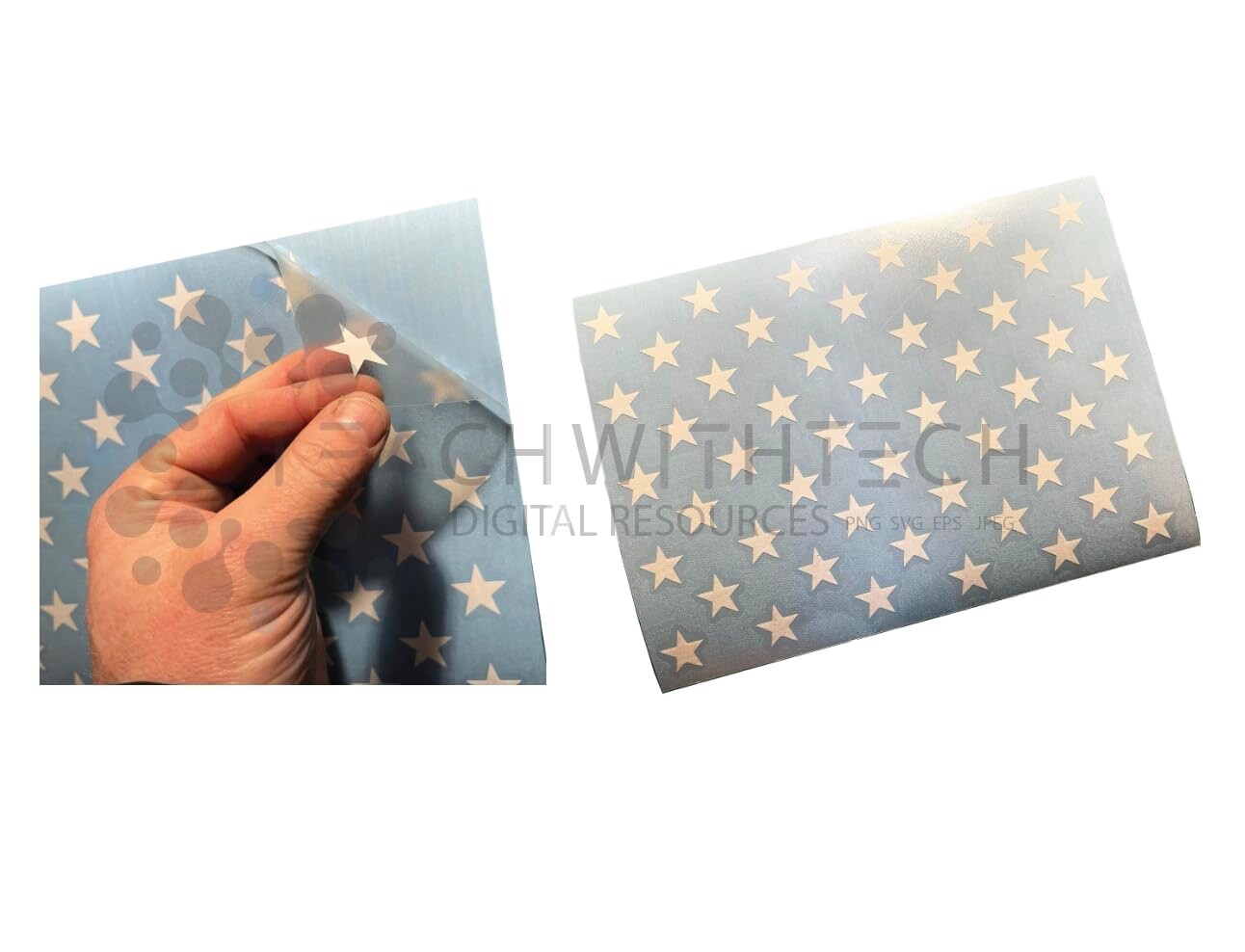 American Flag Vinyl Star Union Vinyl Application | DIY Wood Flag Stars Flagmaker