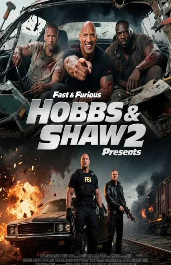 HOBBS & SHAW 2 MOVIE Wall Vinyl Decal Poster Canvas Print Removable Adhesive