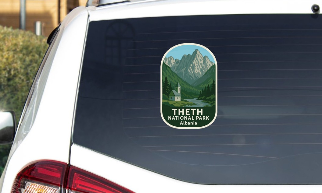 Theth Albania National Park Sticker Decal Vinyl Die-Cut World National Parks