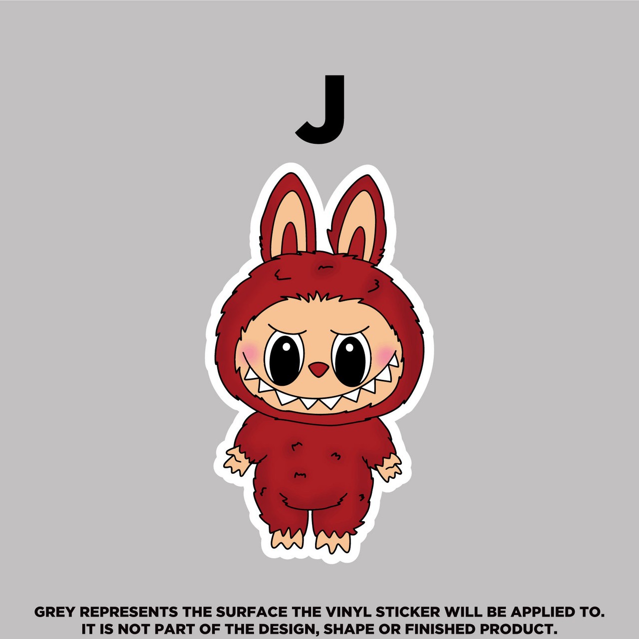 Labubu Vinyl Stickers – Waterproof, Scratch‑Proof, Dishwasher Safe Decals