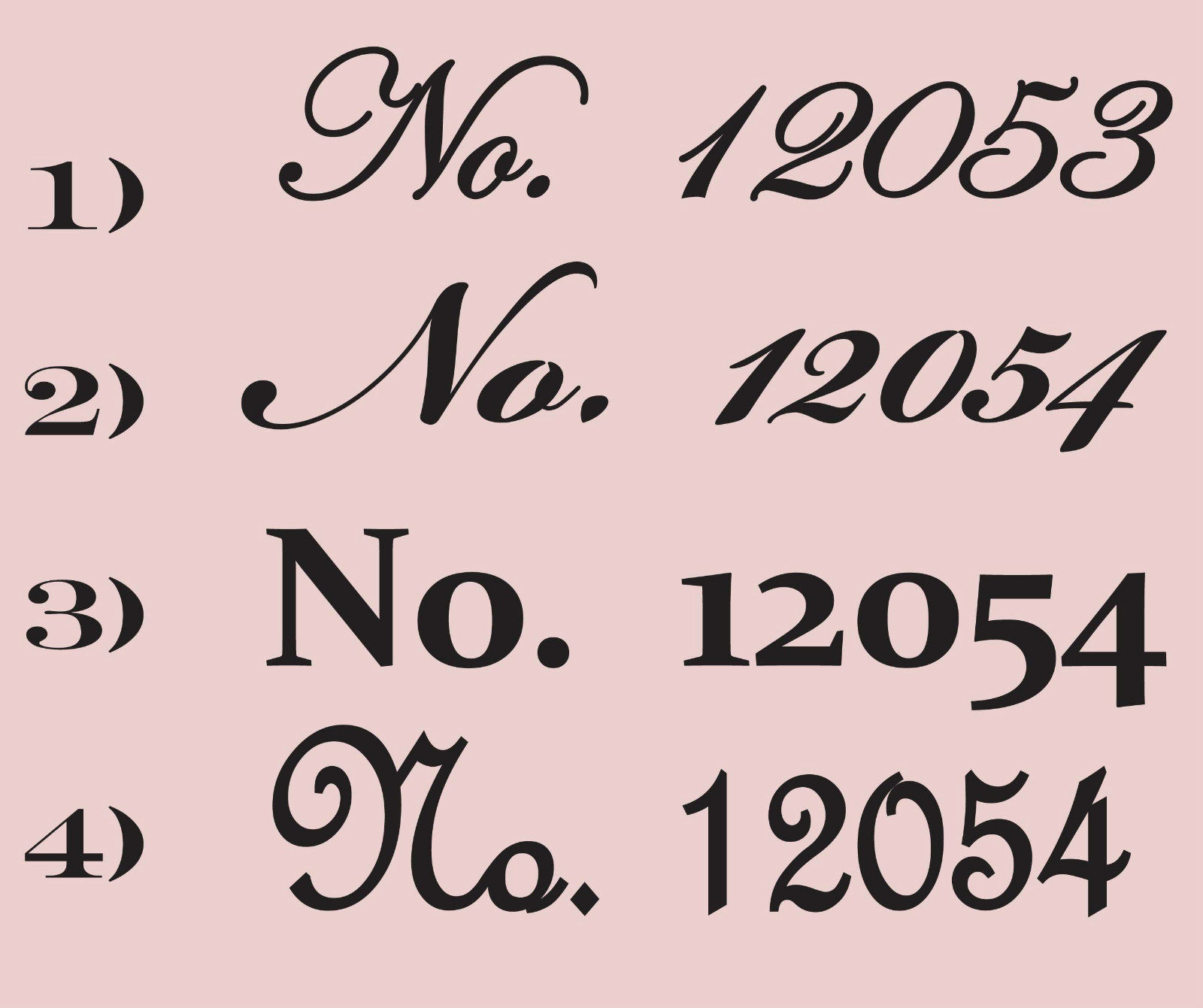 Elegant House Numbers Vinyl Sticker Decal 4.5"h x 22"w