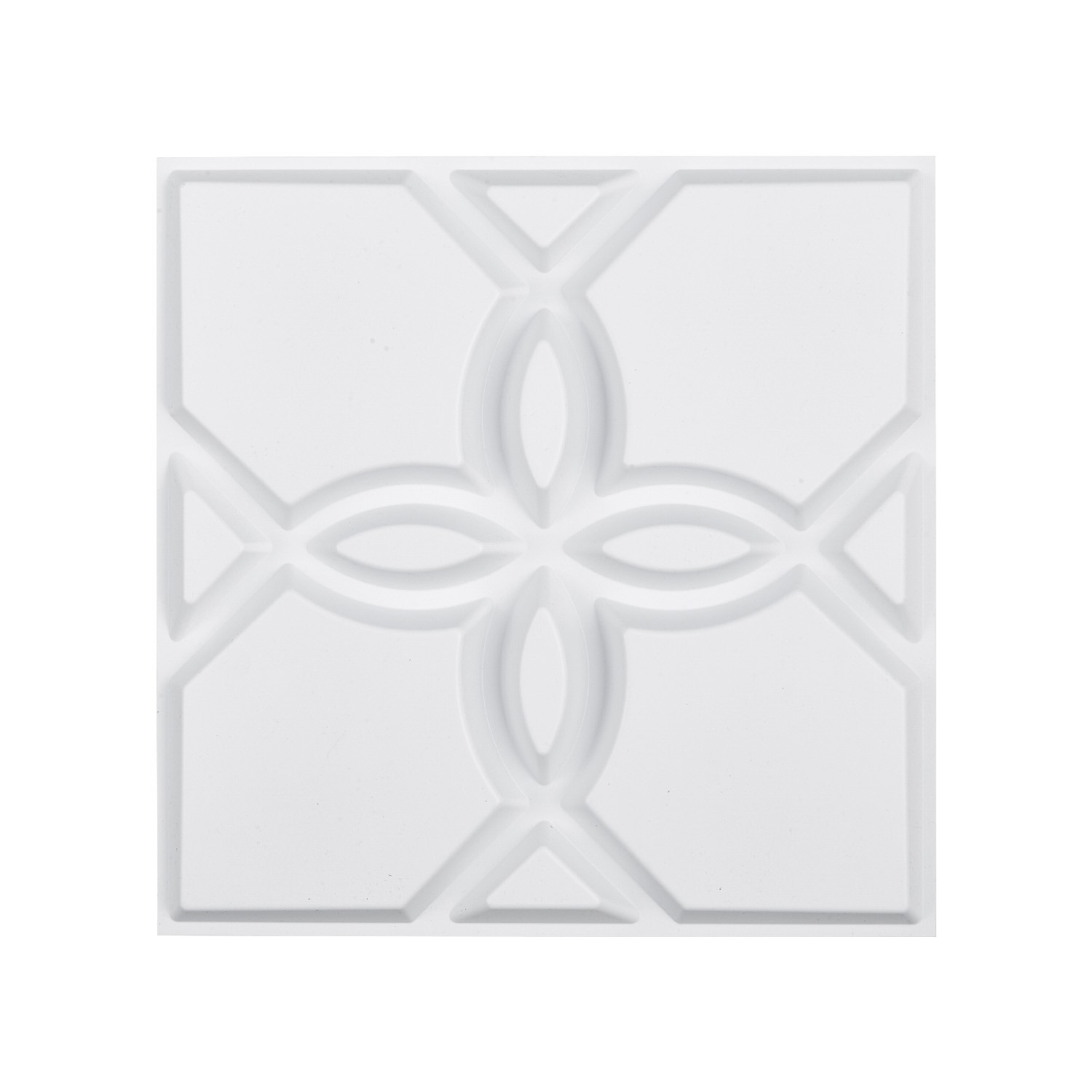 Uimoso 33-Pack 3D PVC Wall Panels,11.81"x11.81", 32 Sq.Ft,Floral Design, White