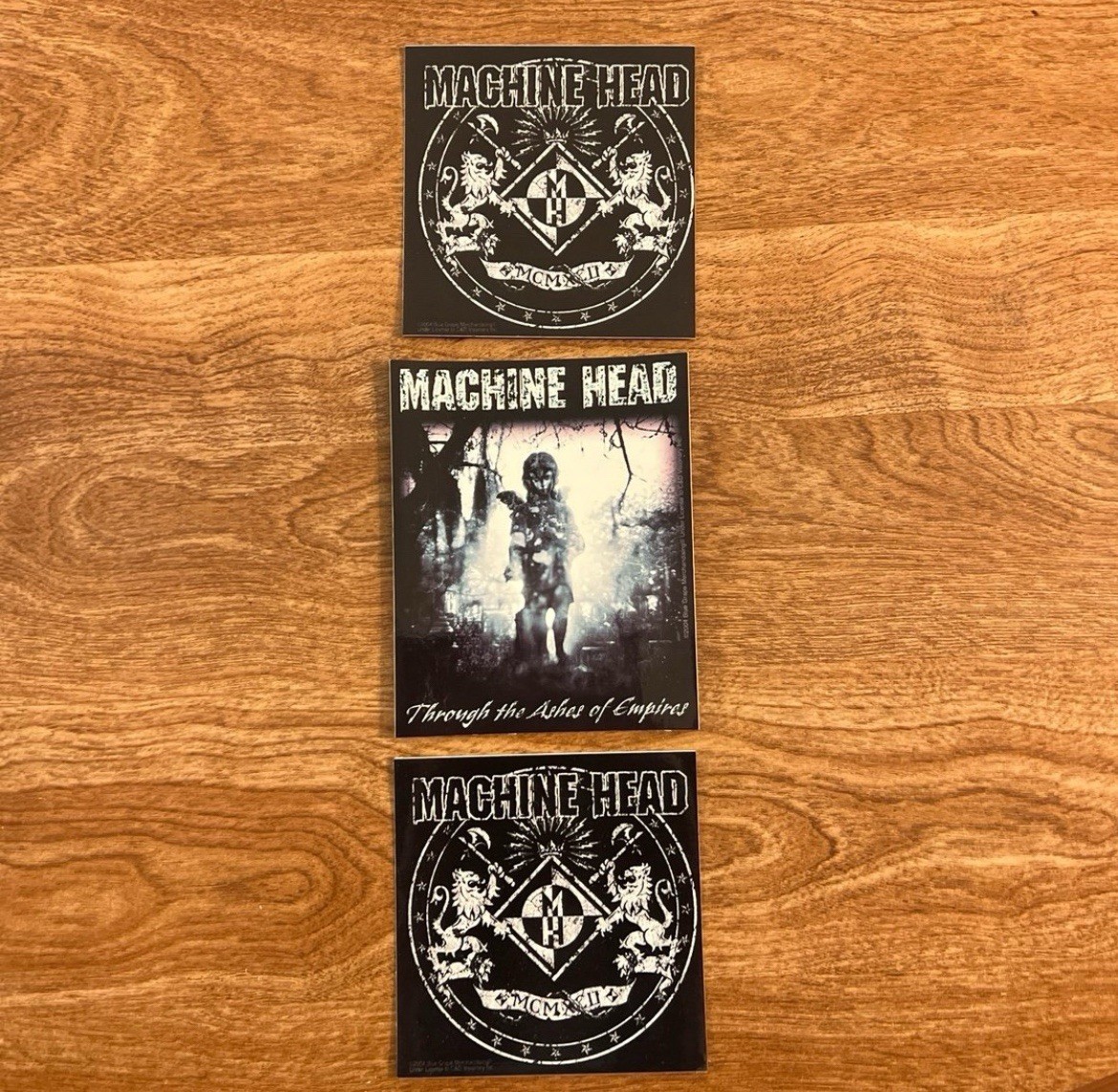 RARE 2004 Machine Head Sticker Pack (3)