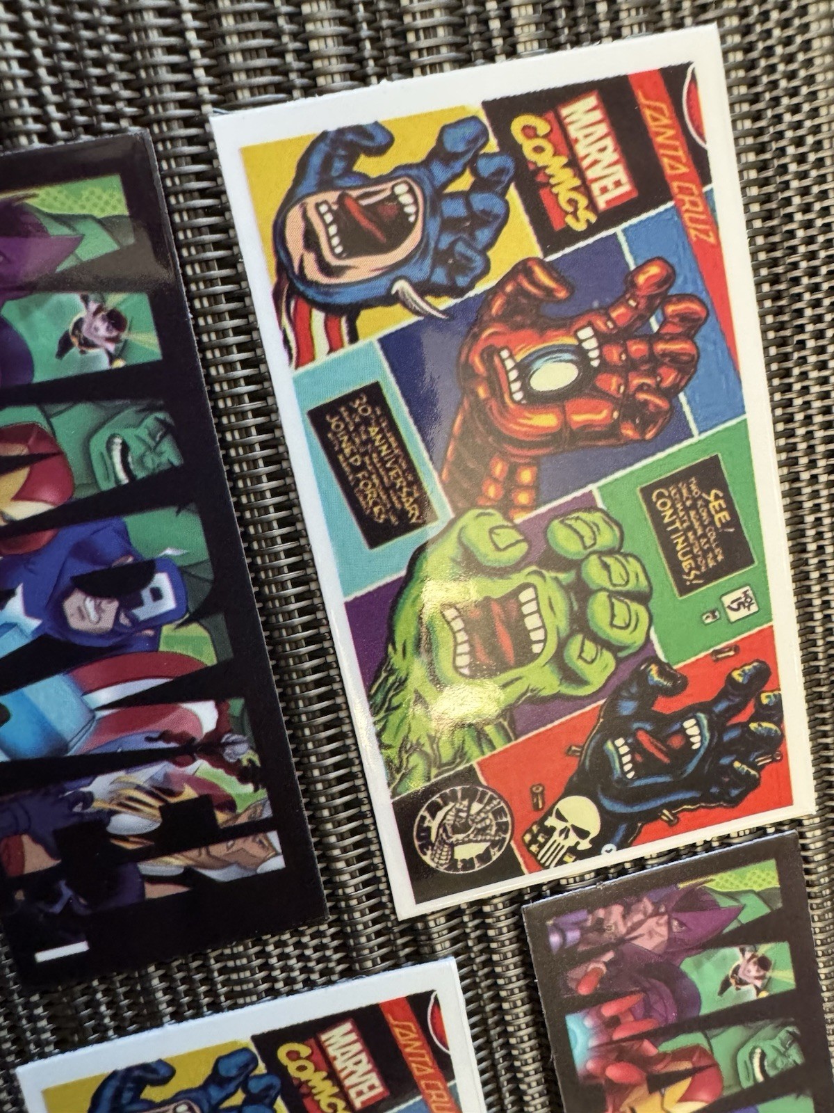 MARVEL COMICS Lot 8 Vending SMALL Sticker Decal Colorful Gaming Entertainment