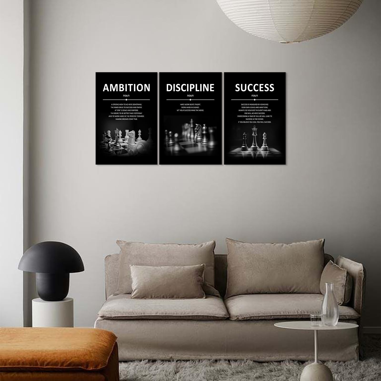 Xbolu Motivational Wall Decor Success Wall Art Inspirational Quotes Pictures …
