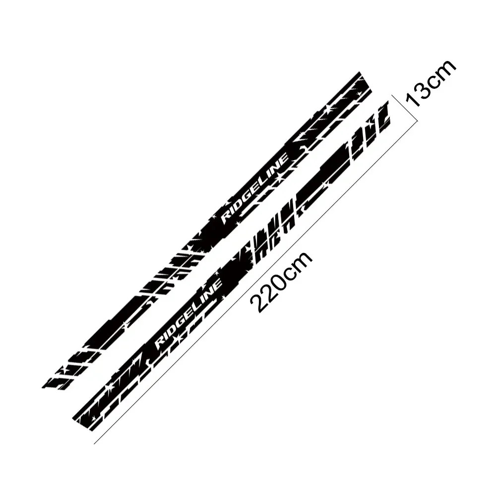 Aftermarket Door Side Skirt Stripe Decal for Honda Ridgeline | 2-Piece Vinyl Pic