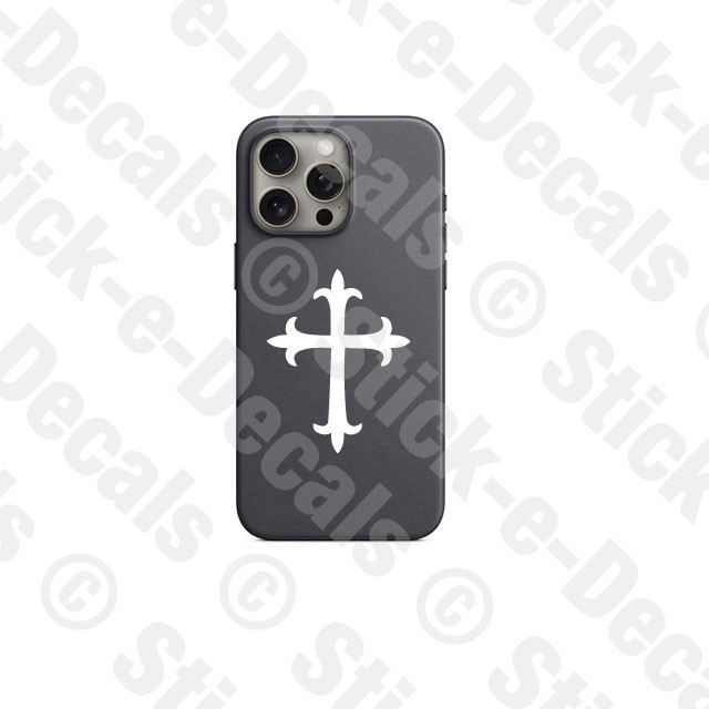 CHRISTIAN CROSS Solid Vinyl Decal Sticker – FREE USA SHIPPING