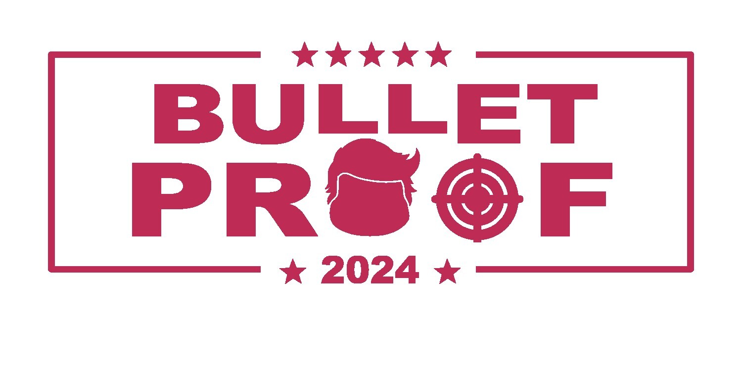 Bullet Proof 2024 USA patriot election decal -Trump shooting decal sticker