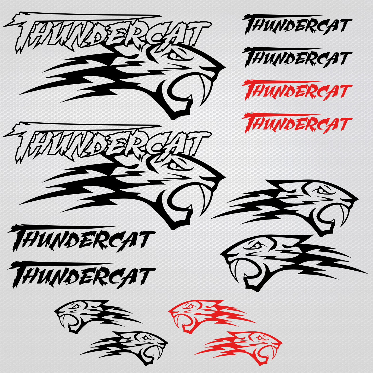 Thundercat stickers quad wildcat decals sled Arctic Cat snowmobile racing tuning