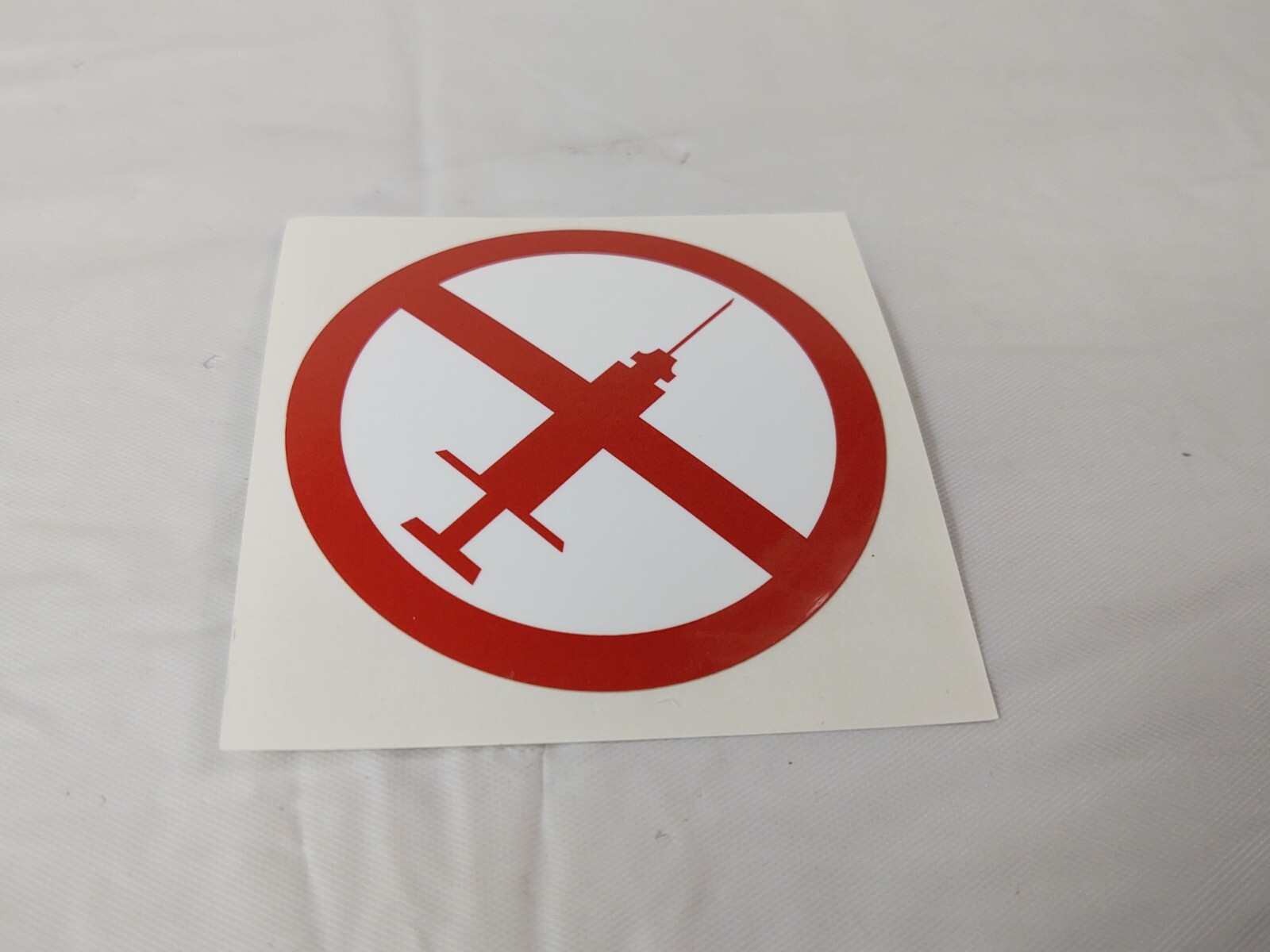 No Syringe Needles Round Trash Can Receptacle Stickers 12 Individual Stickers