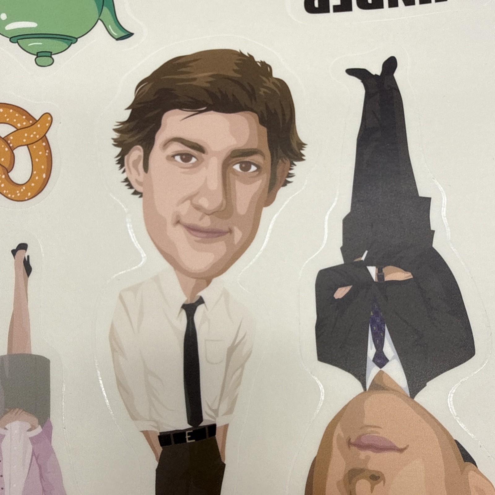 The Office Michael Scott Dunder Mifflin Dwight Sticker Sheet 10 Wall Decals