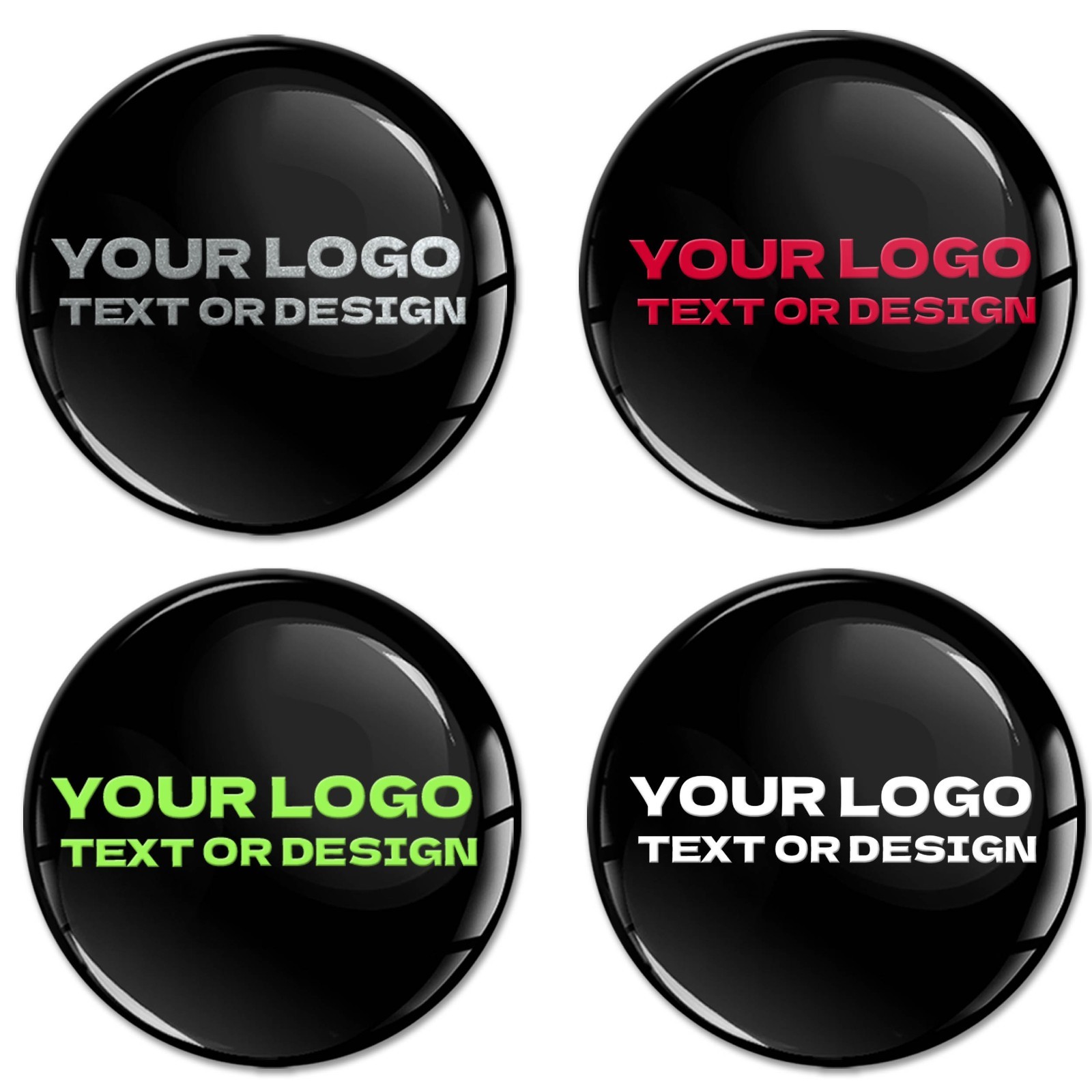 Custom-Made 3D Domed Stickers – UV & Weatherproof Resin Labels – EU Quality