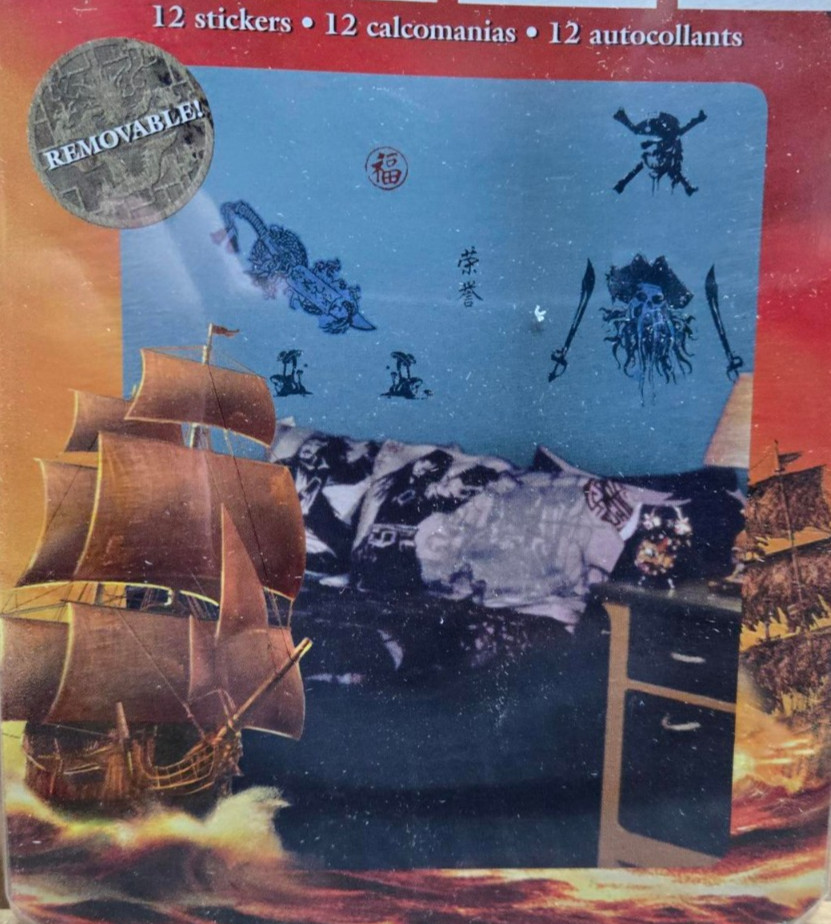 Pirates of the Caribbean Wall Stickers Kid Bedroom Wall Decor GAPP1817 Removable