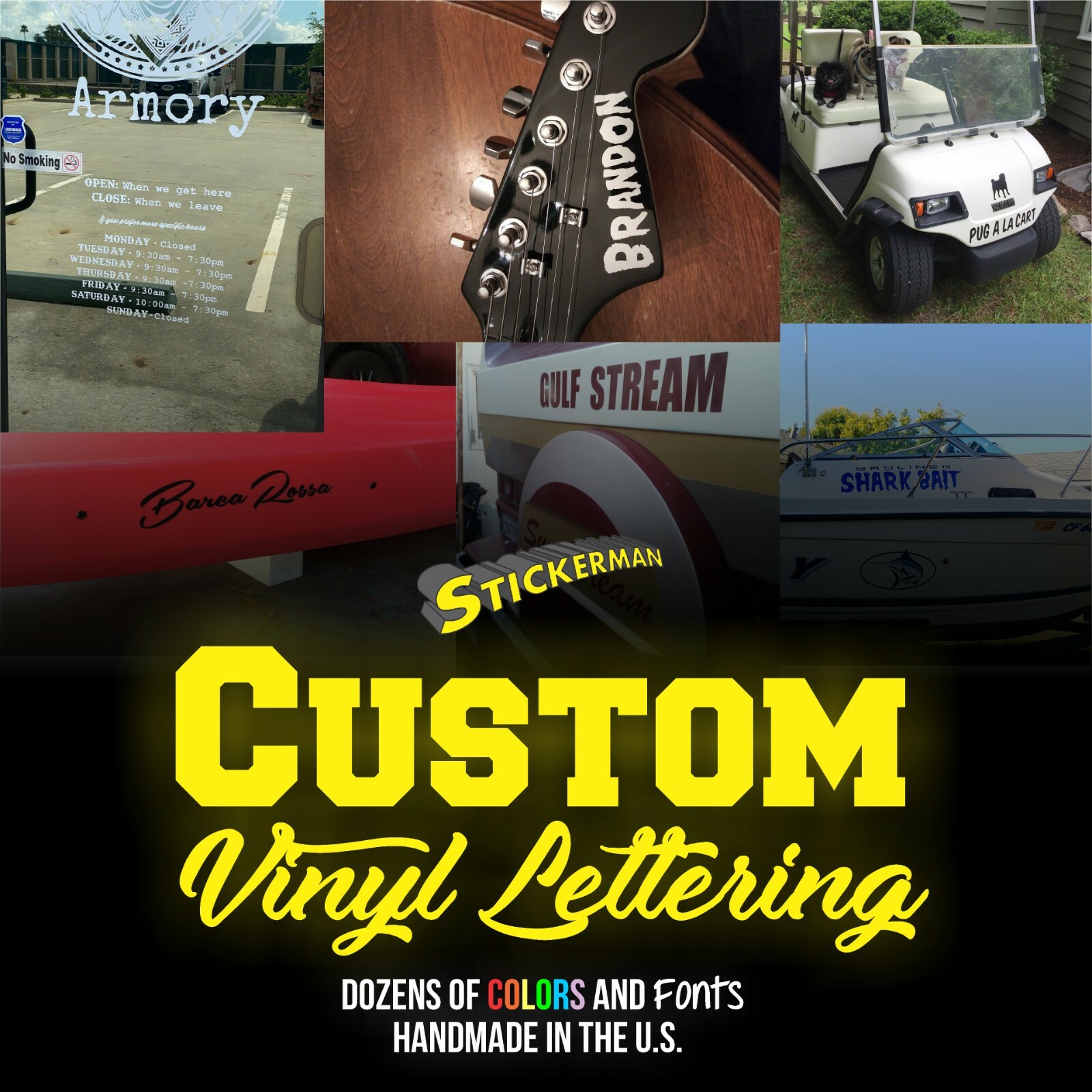 Custom Personalized Vinyl Text Decal Sticker for Stanley Yeti Window Car Wall