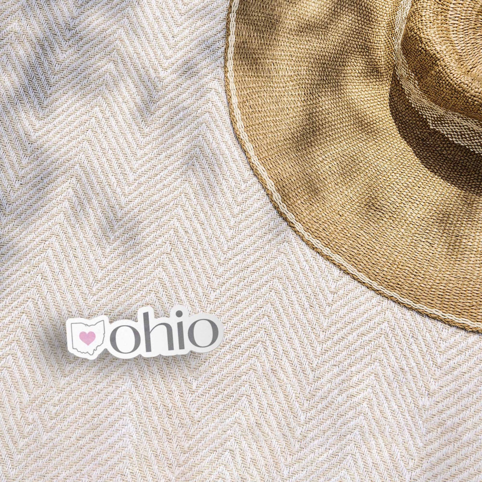 Ohio Heart Sticker – Cute State Map Midwest Decals for Laptop & Hydroflask