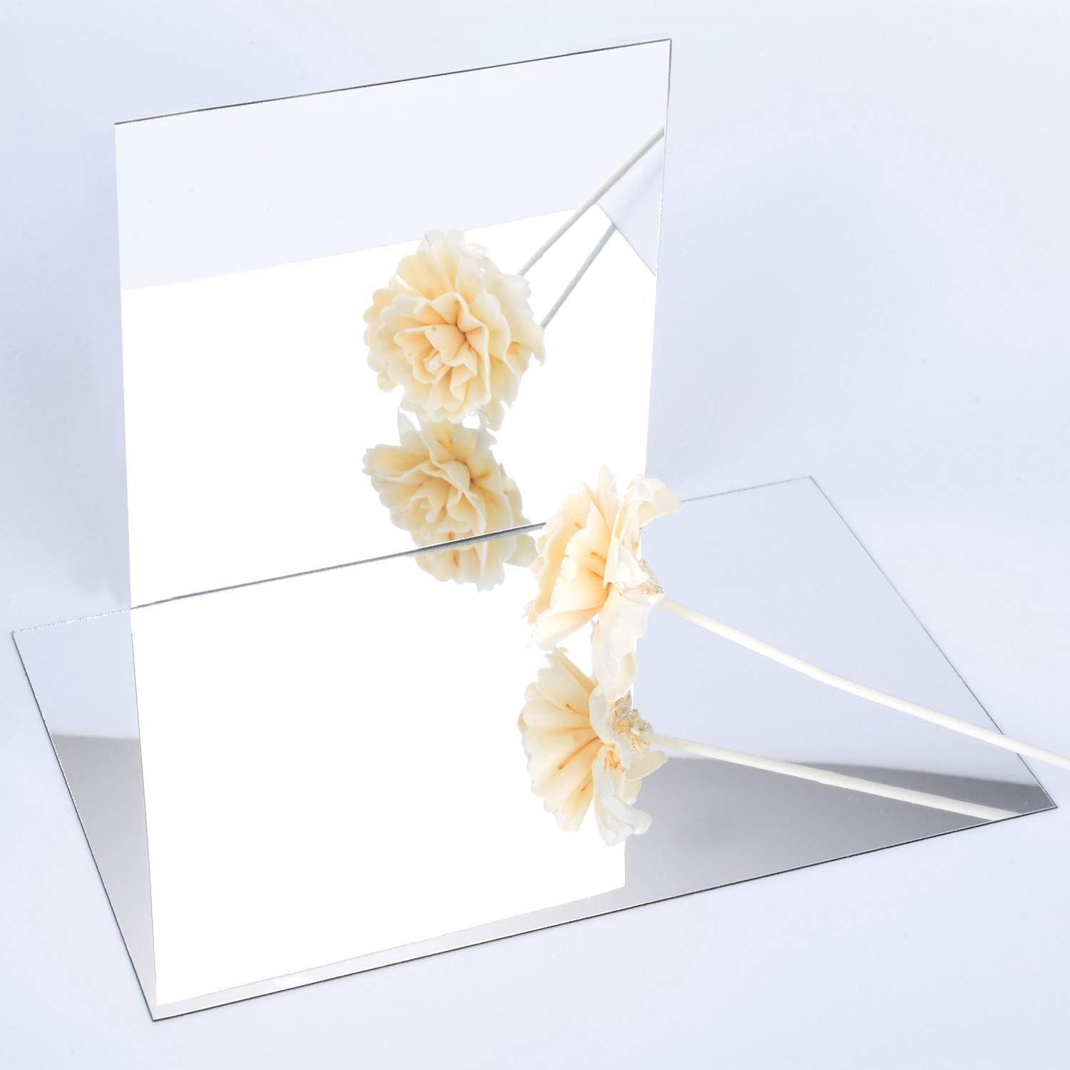 8"x10" Frameless Plastic Mirror Sheets – 20 Pcs Unbreakable & Safe for Crafts