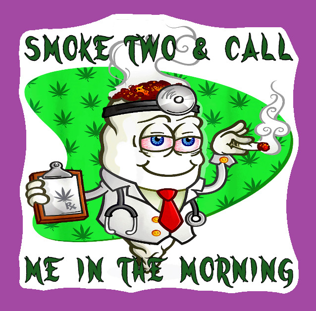 Dr Weed Joint Vinyl Decal Sticker Weed Tumbler Sticker 420 Stoner Gift